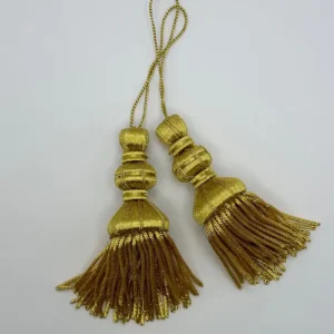 BORLAS FLECOS ORO 5CM-02