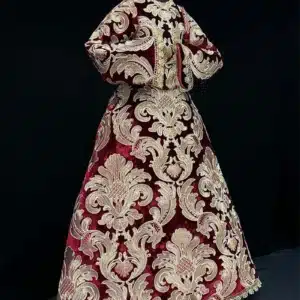 SAYA ROSARIO EN ROJO 80CM -02