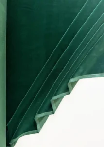 TERCIOPELO DE ALGODÓN VERDE MEDIO