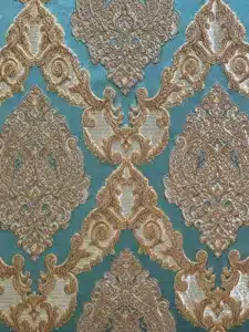 BROCADO AURORA AZUL TURQUESA