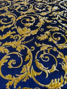 BROCADO AZUL Y DORADO VICTORIA